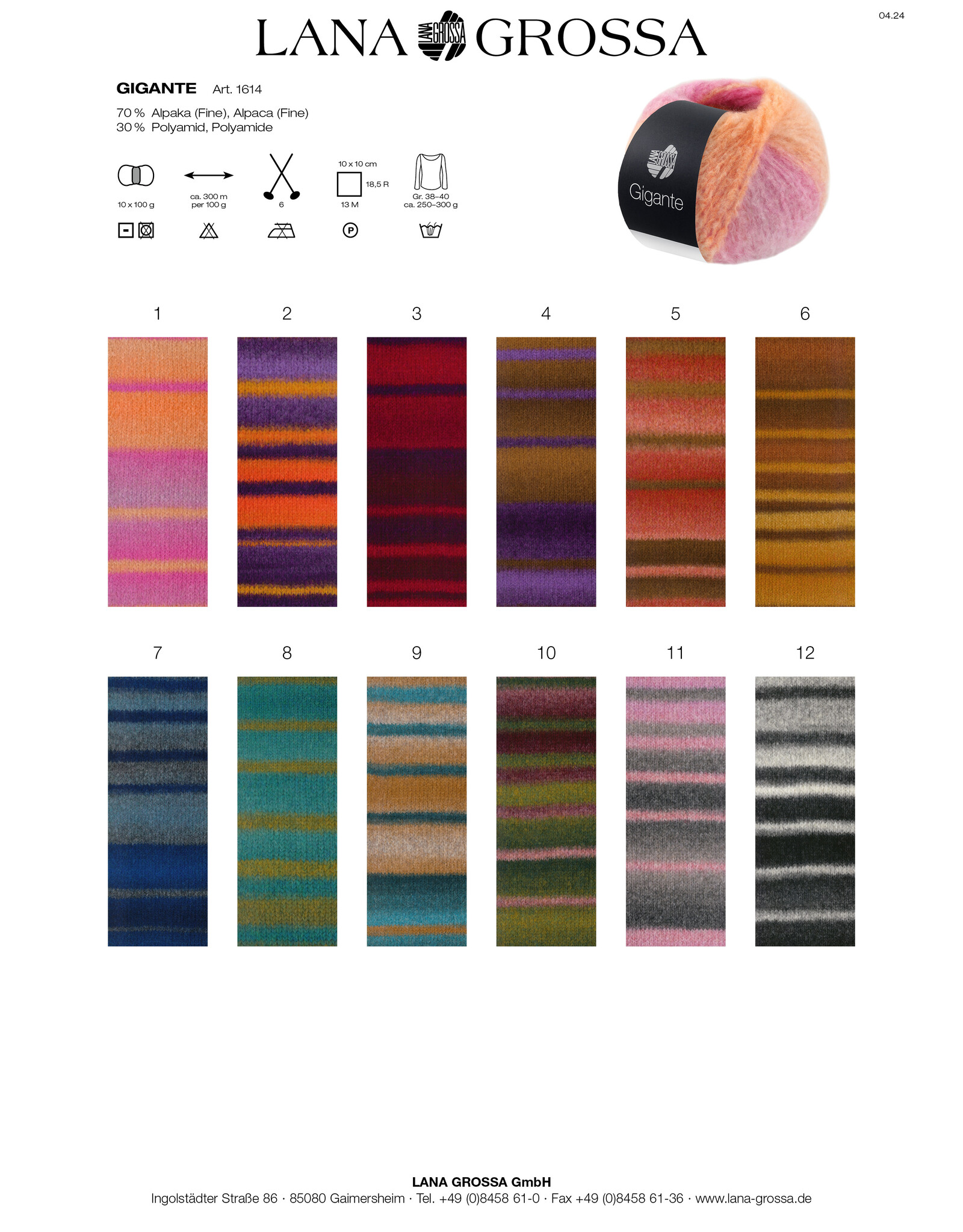 Gigante *Gigante - 100 g - 300 m - kan niet meer besteld worden !