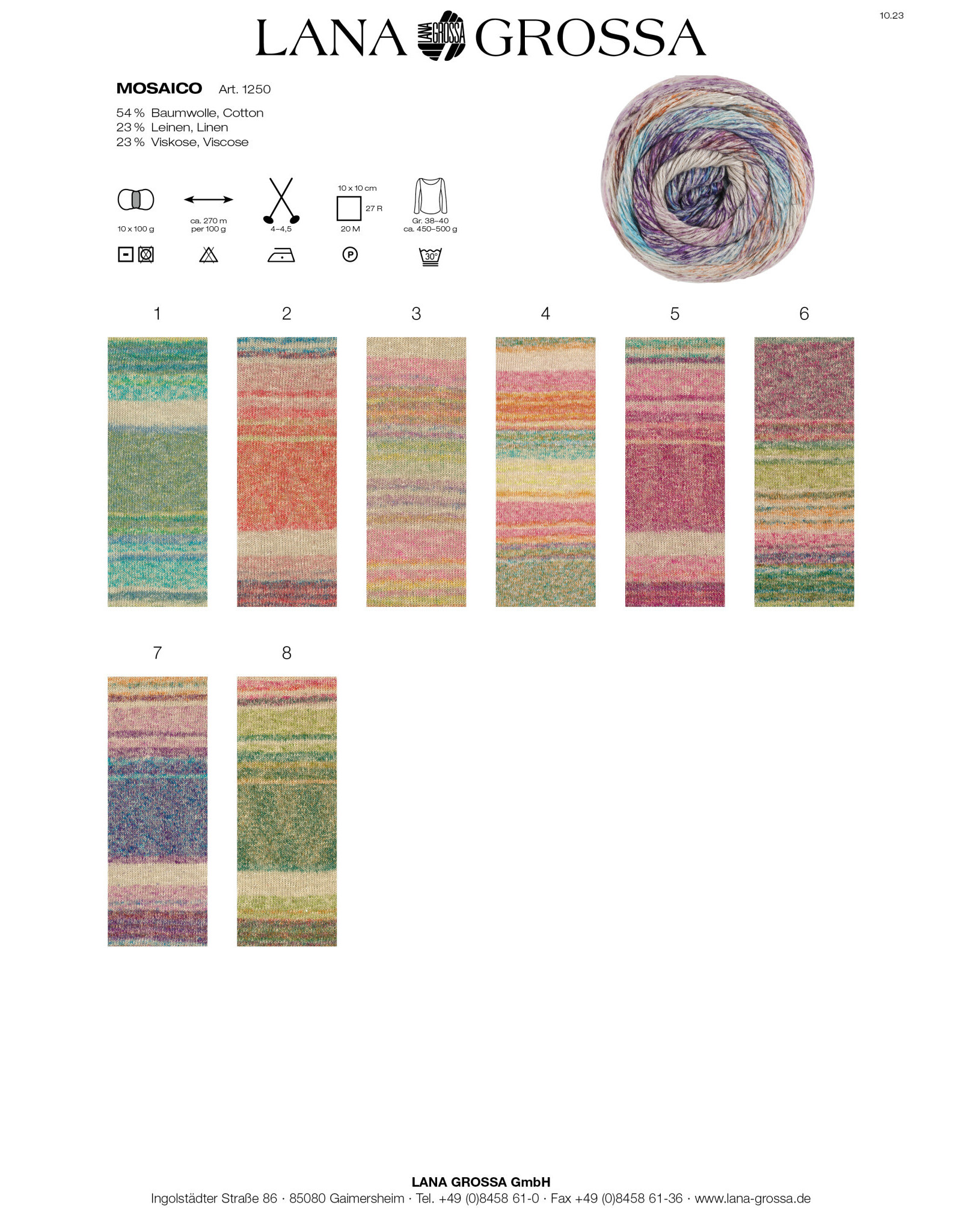 Mosaico *Mosaico - 100 g - 270 m - kan niet meer besteld worden !