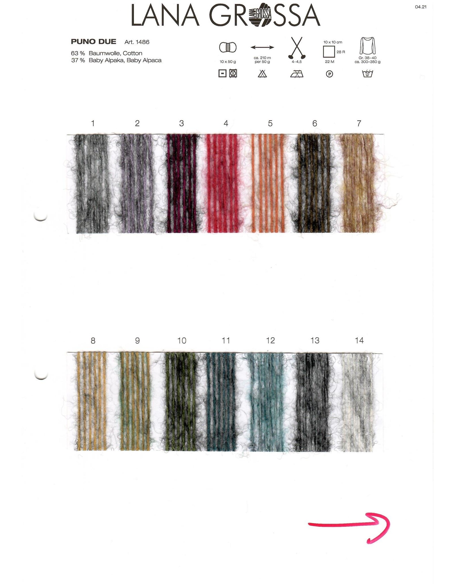 Puno Due *Puno Due - 50 g - 210 m - kan niet meer besteld worden !