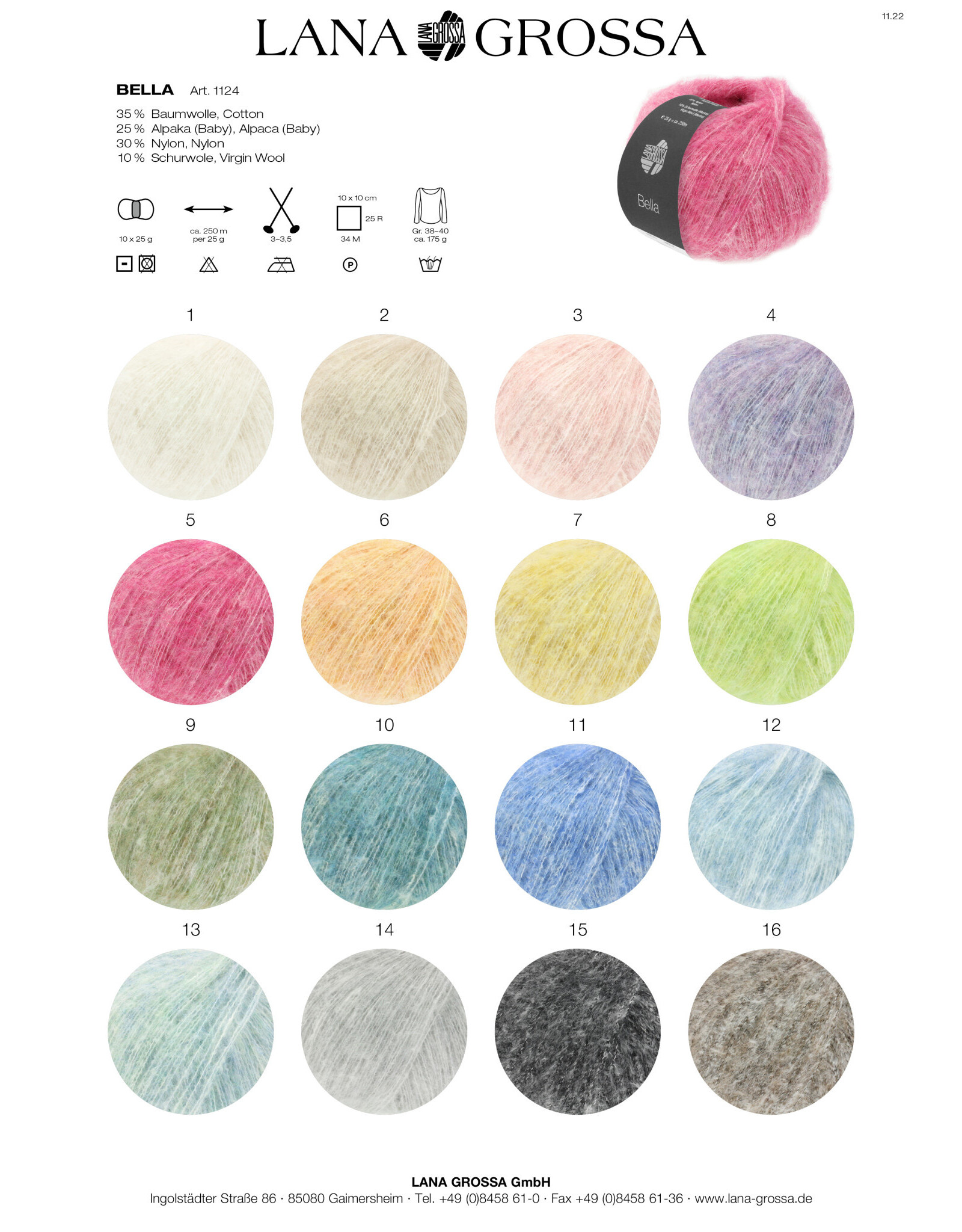 Bella *Bella - 25 g - 250 m - kan niet meer besteld worden !