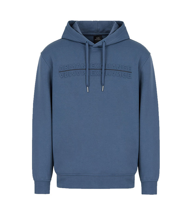 armani exchange blue hoodie