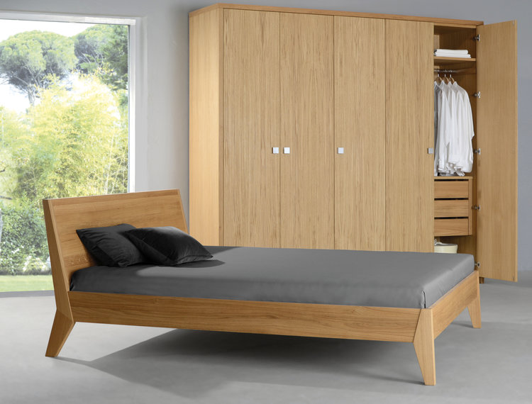 ZACK DESIGN Massivholzbett T1