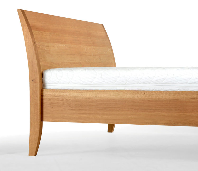 COBURGER WERKSTÄTTEN 1894 Massivholzbett PRO-CLASSICO mit erhöhtem Fußteil