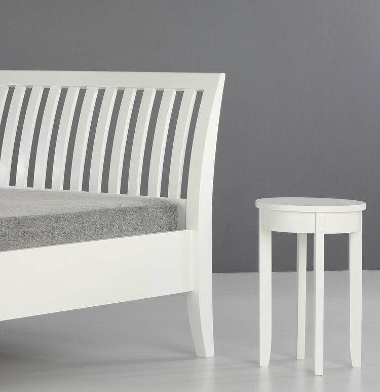 COBURGER WERKSTÄTTEN 1894 Massivholzbett PRO-LAGUNA weiss lackiert