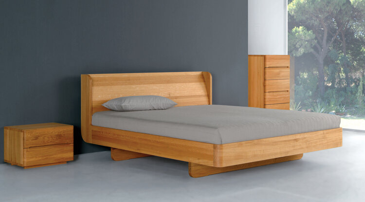 ZACK DESIGN Massivholzbett B2