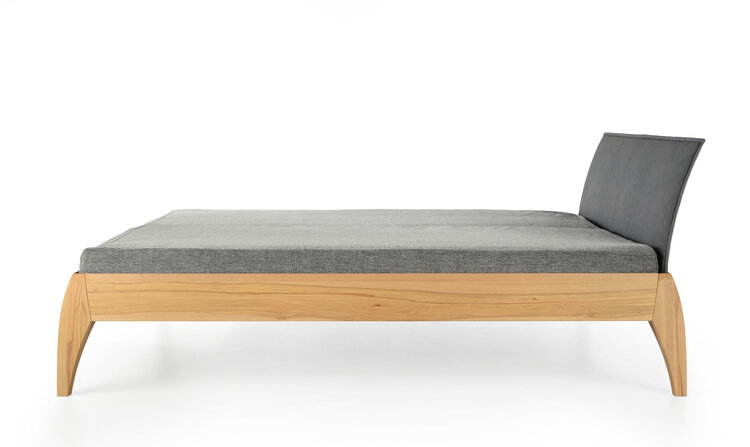ZACK DESIGN Massivholzbett MAGOO mit Polsterlehne