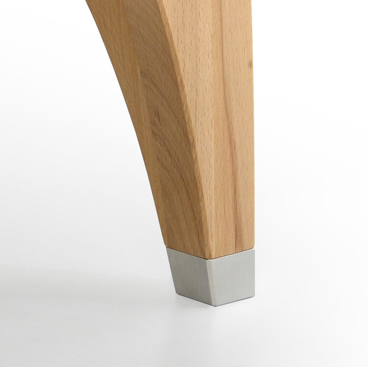 ZACK DESIGN Massivholzbett MAGOO mit Polsterlehne