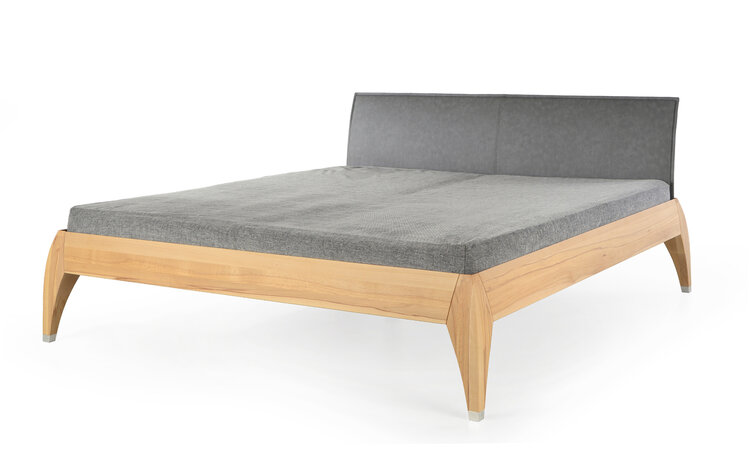 ZACK DESIGN Massivholzbett MAGOO mit Polsterlehne