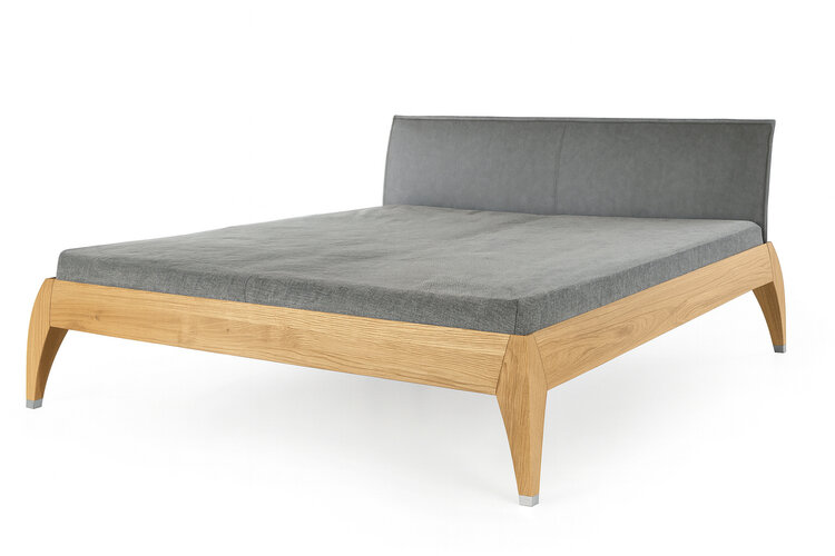 ZACK DESIGN Massivholzbett MAGOO mit Polsterlehne