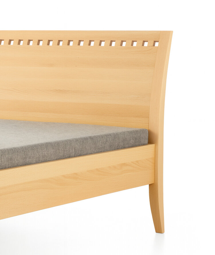 COBURGER WERKSTÄTTEN 1894 Massivholzbett CASTILIO