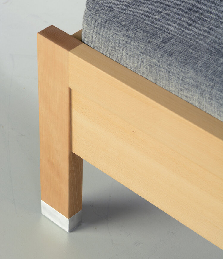 COBURGER WERKSTÄTTEN 1894 Massivholzbett NIDO-S 21 (H / XH)