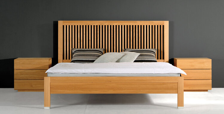 COBURGER WERKSTÄTTEN 1894 Massivholzbett NIDO-S 21 (H / XH)