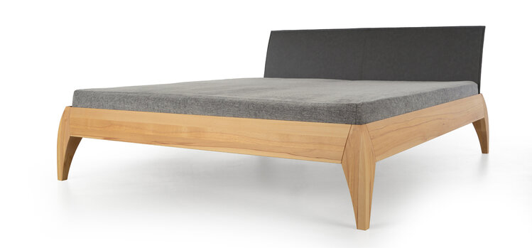 ZACK DESIGN Massivholzbett MAGOO mit Polsterlehne