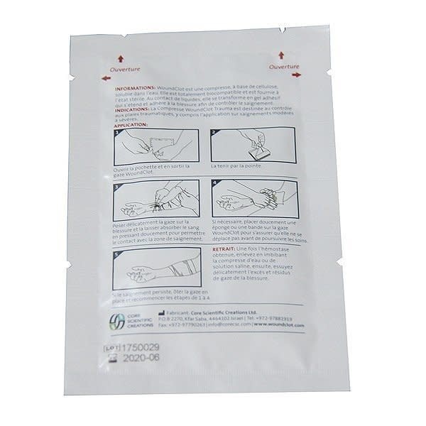 Hemostatic bandage 8x20cm