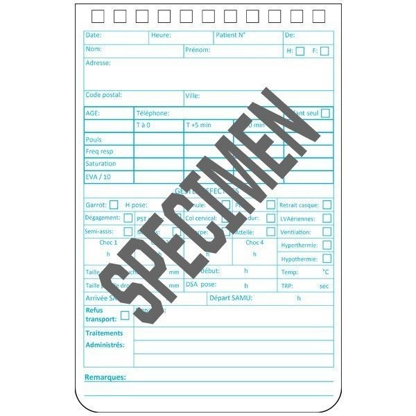 Calepin secourisme Primo-Intervenant