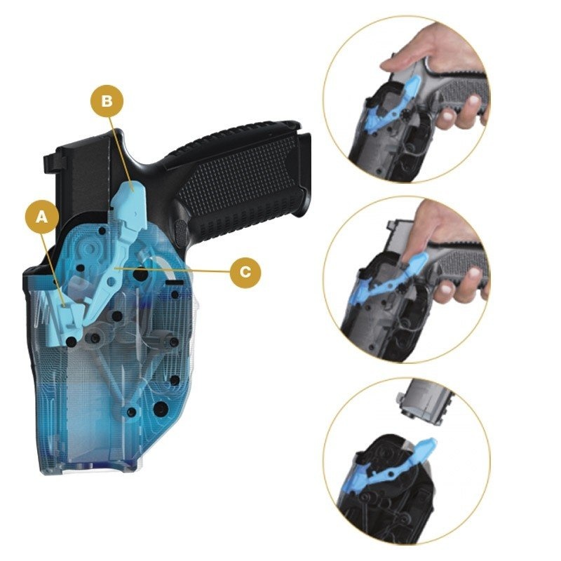 Hawk Holster for Glock + TLR1/2
