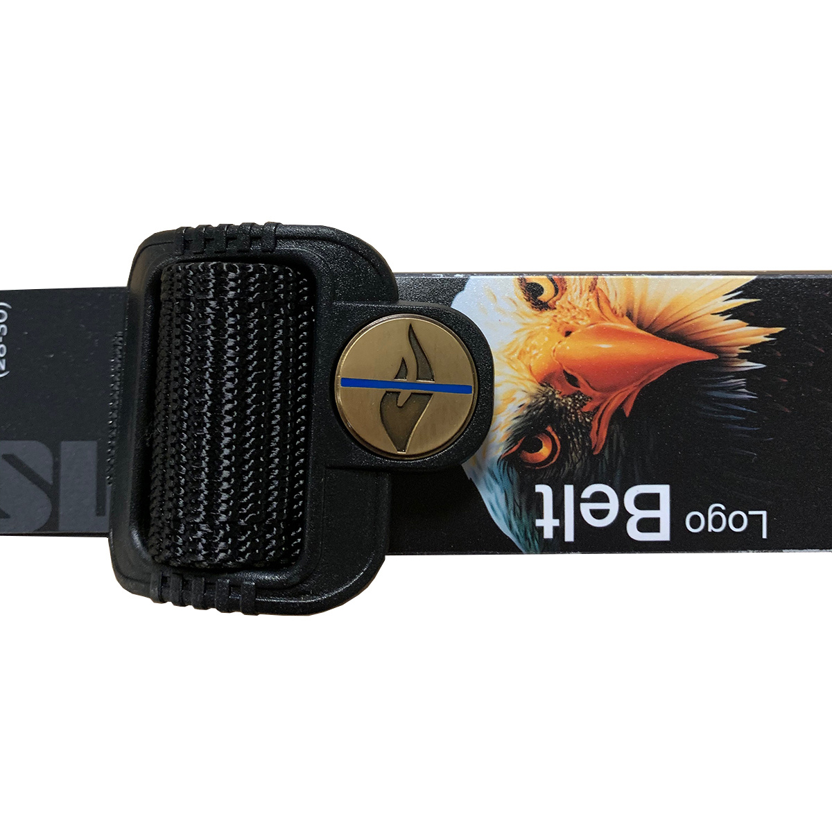 Ceinture 1.5 Belgian Logo Thin Blue Line Gold