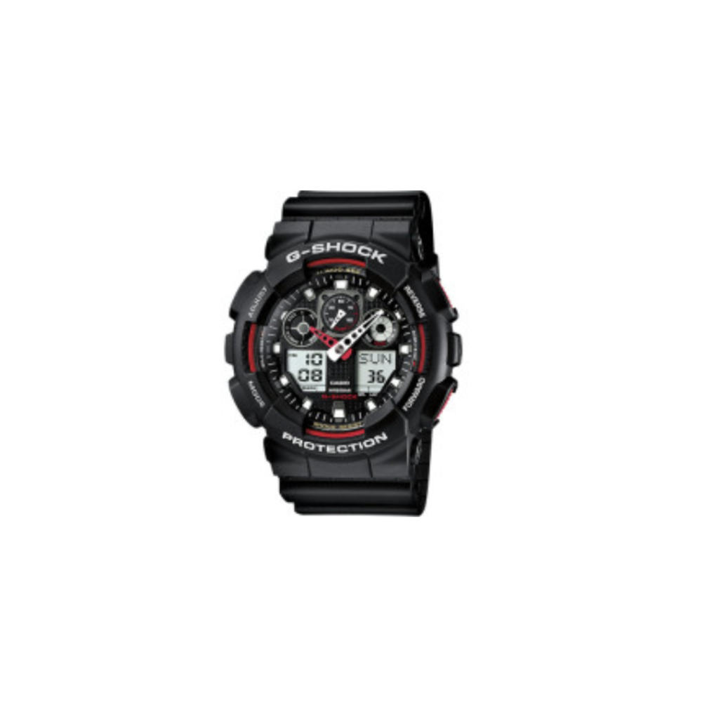 G-Shock Casio G-Shock Classic GA-100 (Black/Red) Levelfour