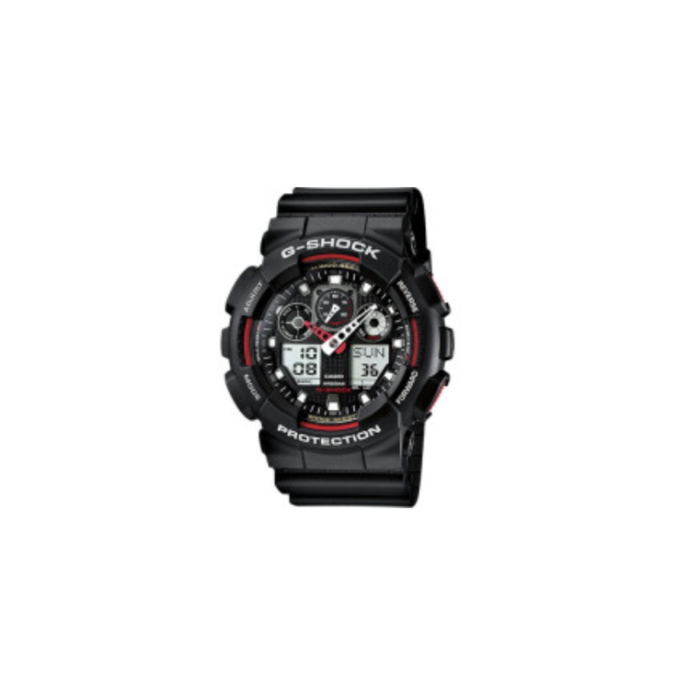 G Shock G Shock Classic GA 100 Black Red