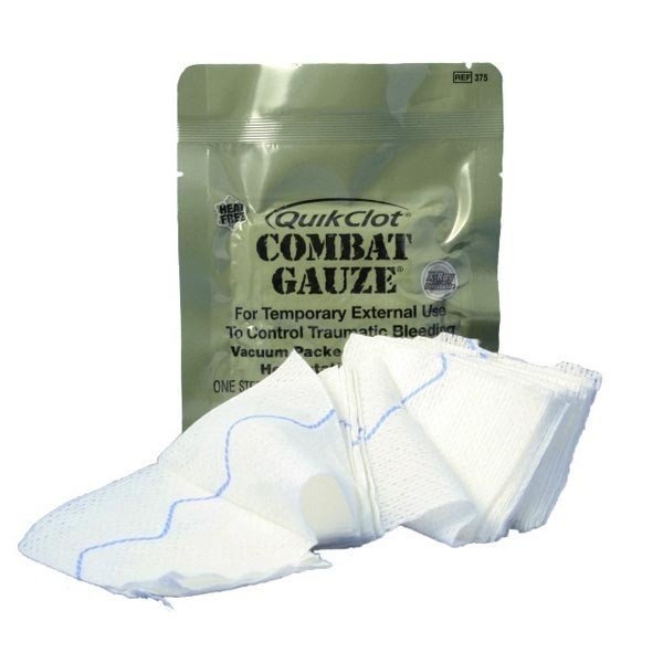 Combat Gauze Z Fold Hemostatic Dressing