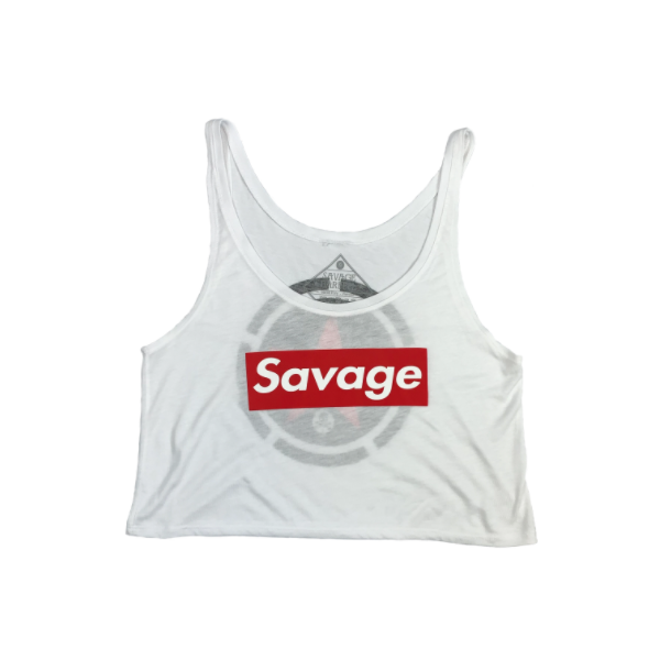 Crop Top White - Savage