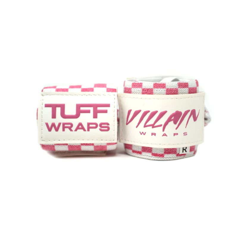 16" (40cm) Protège Poignet Pink Checkerboard Villain Sidekick