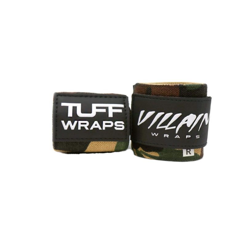 Black Villain Wrist Guards 16" (Woodland Camo)