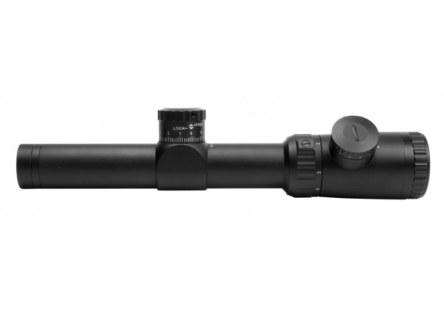 Rifle Scope with dot reticle - 1.1-4x24