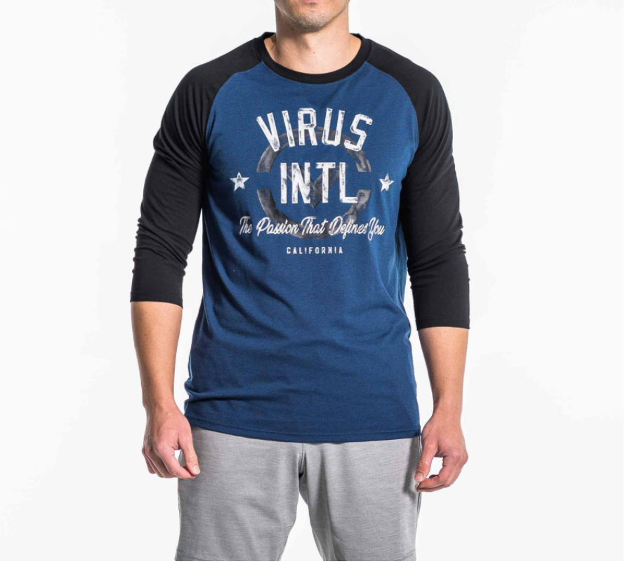 Retro Crest 3/4 Raglan Tee