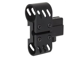 Dual Aluminum 1" Flashlight & .75" Laser Mount