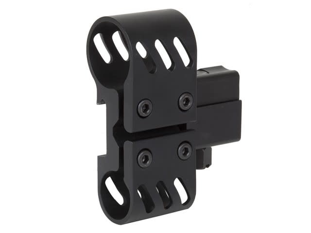 Dual Aluminum 1" Flashlight & .75" Laser Mount