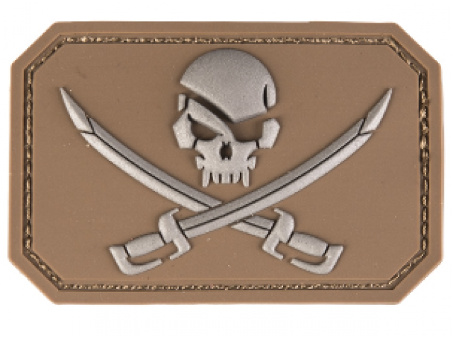 Pirate Skull Morale PVC Patch