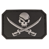 Pirate Skull Morale PVC Patch