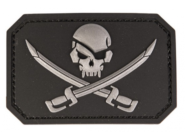 Pirate Skull Morale PVC Patch