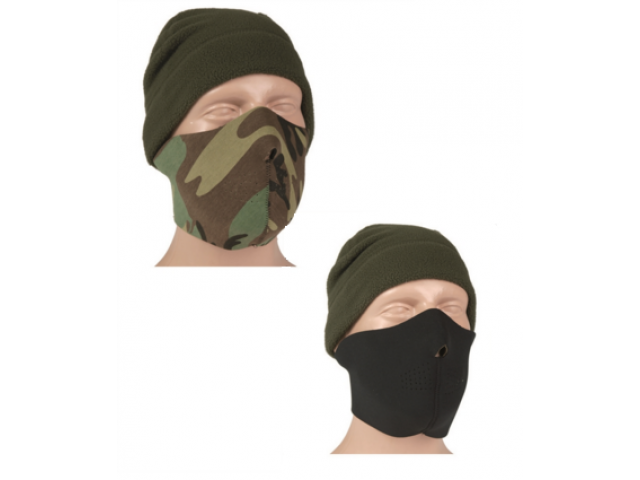 Neoprene Half Face Mask (Black/Woodland)