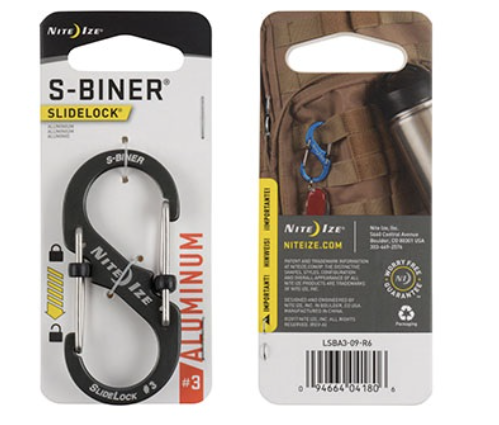 Mousqueton S-Biner #3 Aluminium Grey
