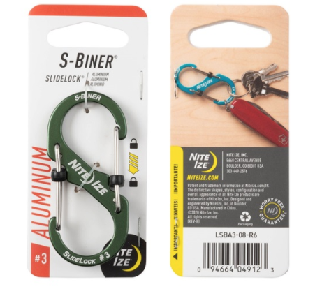 Mousqueton S-Biner #3 Olive