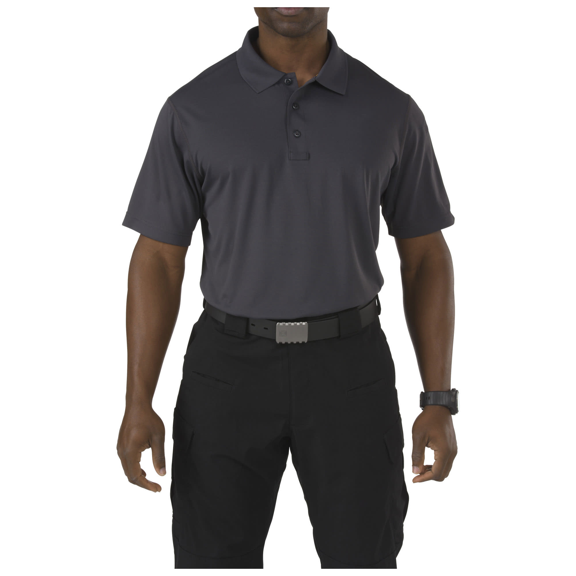 Corporate Pinnacle Short Sleeve Polo (Charcoal)