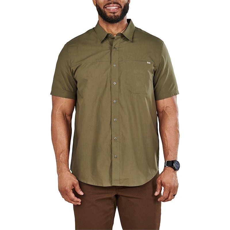 Wyatt Short Sleeve Shirt (Ranger Green)