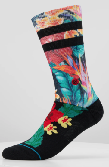 Pau St Crew Black Socks