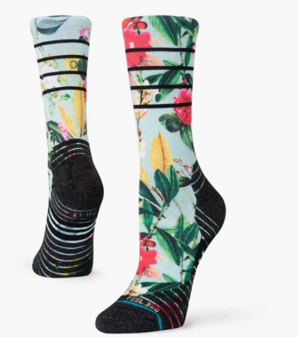 Small Talk Crew Blue Socks