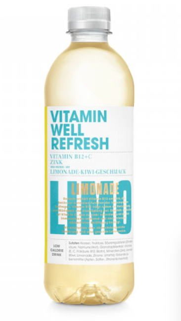 12 x Vitamin well Refresh Lemonade/kiwi