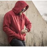 Urban Tactical Hoodie Lite FULL ZIP  (Red)