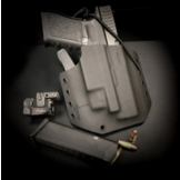 OWB Kydex PLP Holster Glock 17 + TLR-1 (Black)