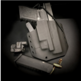 OWB Kydex PLP Holster S&W M&P9 + TLR-1 (Black)