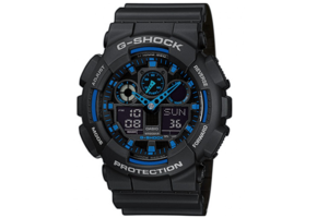 Montre  Classic GA-100 (Noir/Bleu)