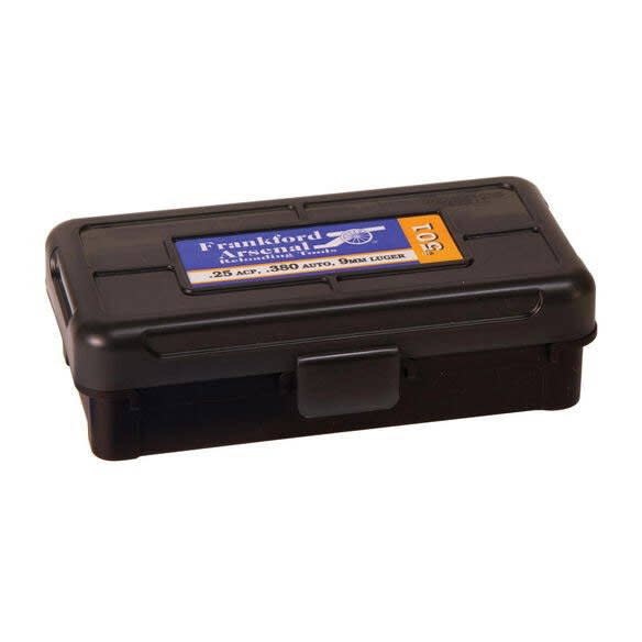 Hinge-Top Ammo Box #501 - 50 pcs - .25 ACP, .380 Auto, 9mm Para