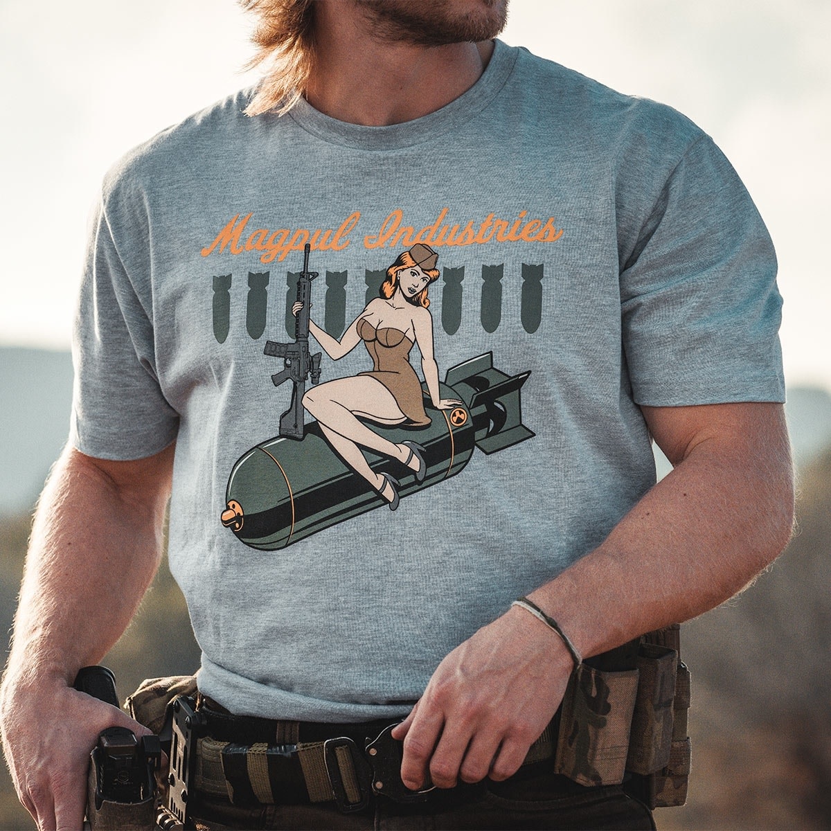 Bombshell Cotton T-Shirt (Athletic Heather)