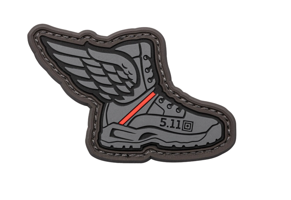 Winged Boots Patch (Red)