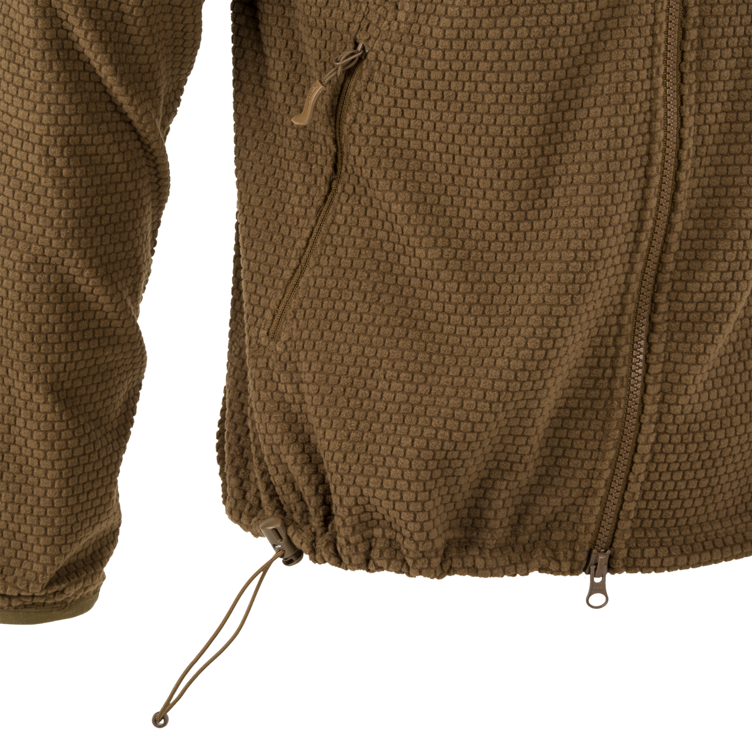 Alpha Hoodie Jacket Grid Fleece (Black)